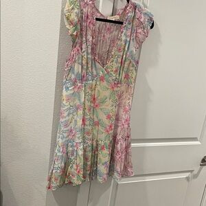 LoveShackFancy Pink Floral Dress